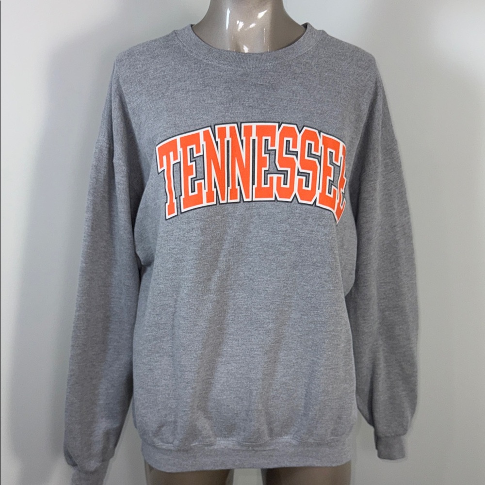 Vintage 90s Red Oak Gray Tennessee Sweatshirt with Orange Lettering
